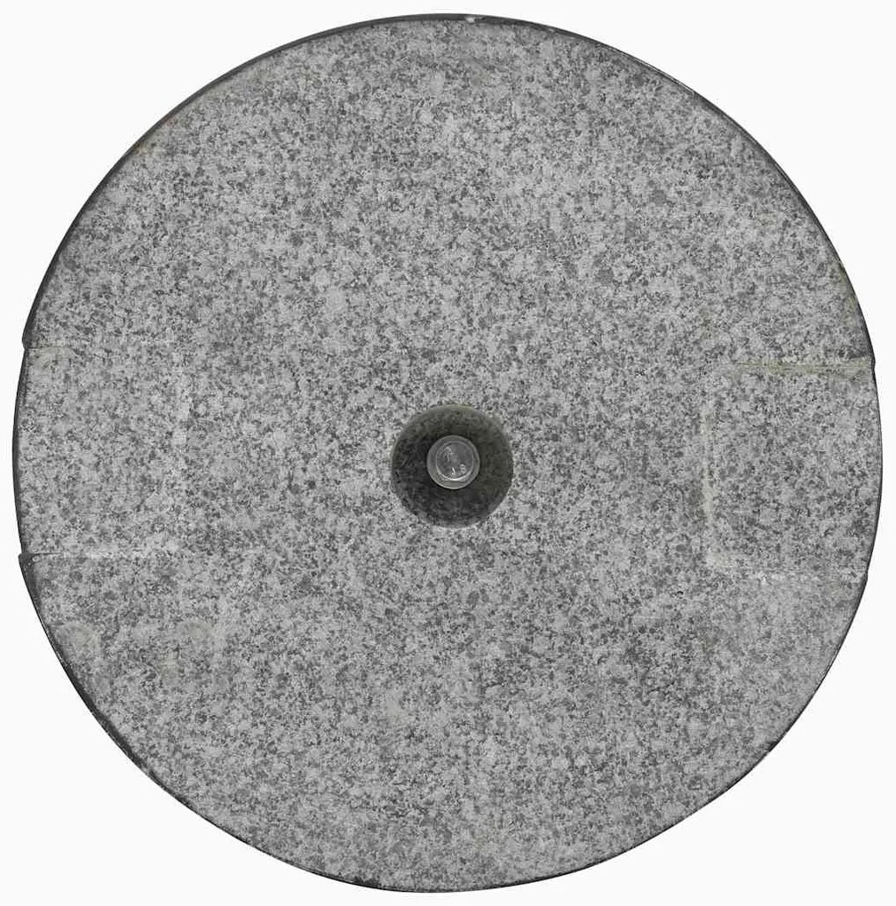 Base de guarda-sol redonda granito 20 kg preto