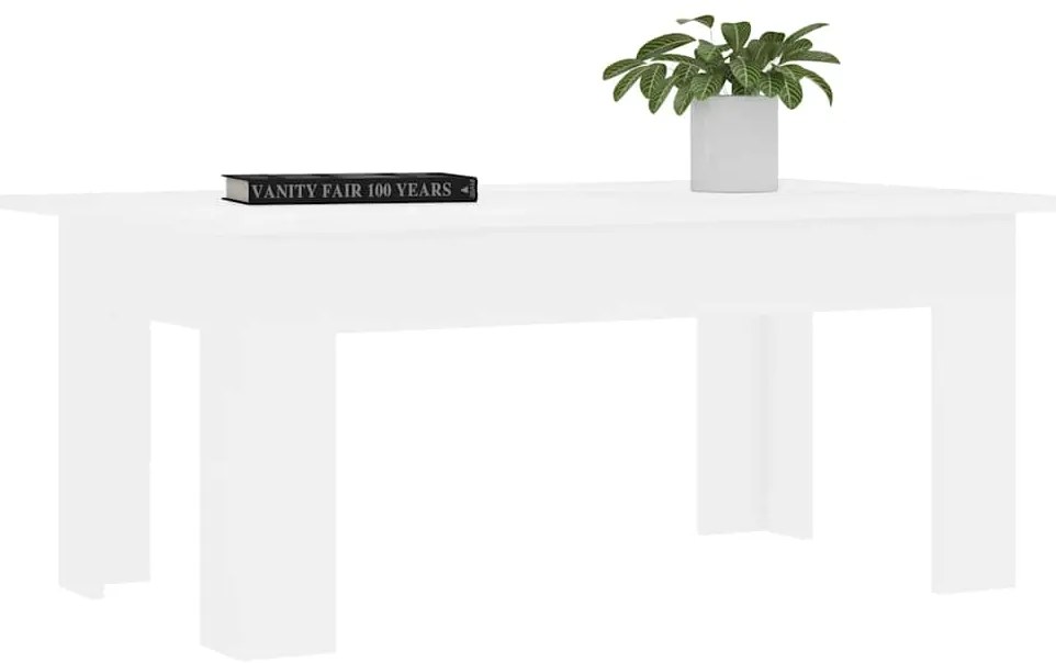 Mesa de centro 100x60x42 cm derivados de madeira branco