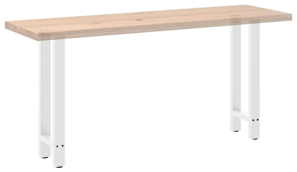 Pés de mesa de console , brancos, 2 peças, 38x(72-73) cm, aço