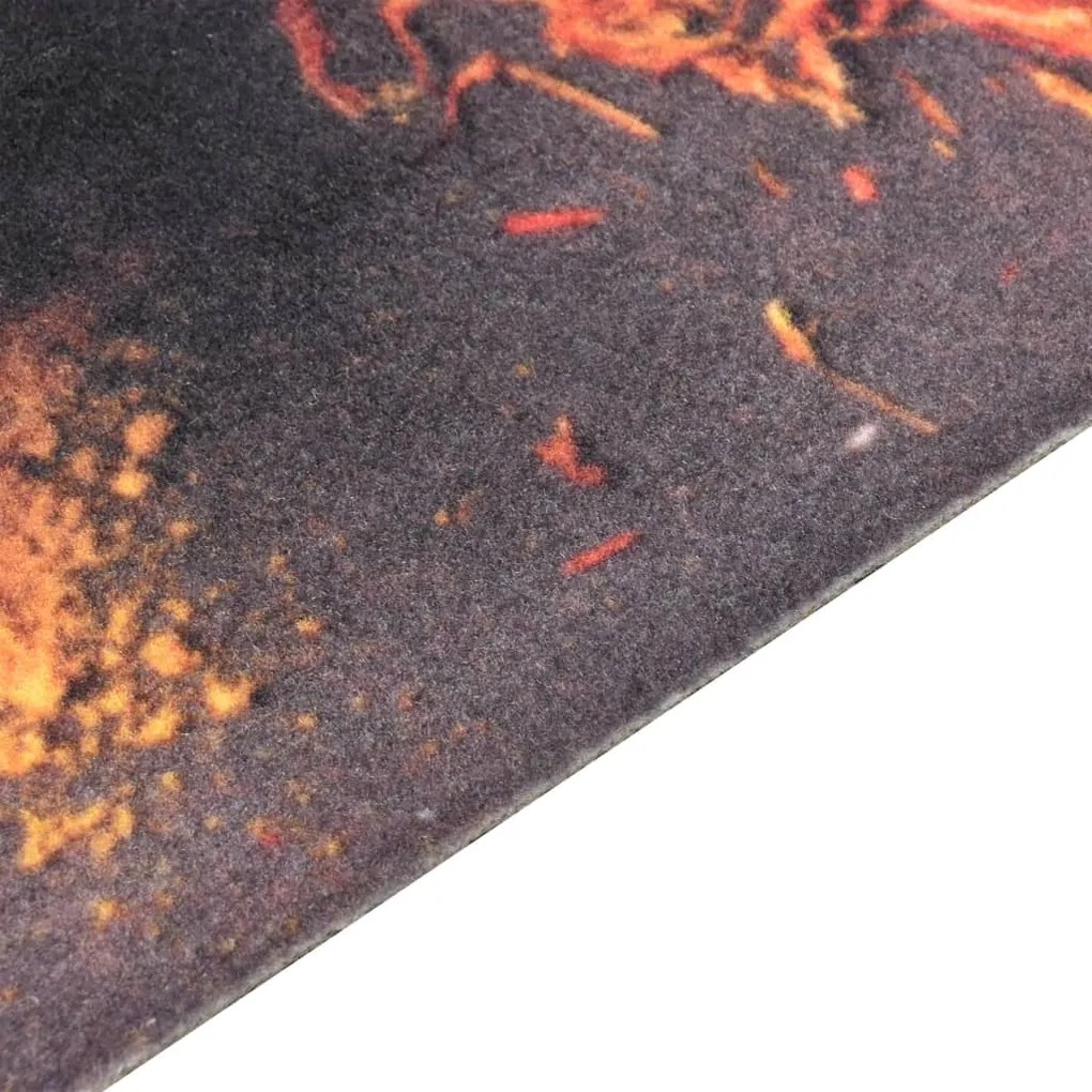 Tapete de cozinha lavável com design de colheres 60x300 cm