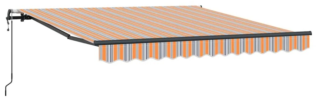Toldo Retrátil Automático , Listrado Multicolorido 300 x 250 cm