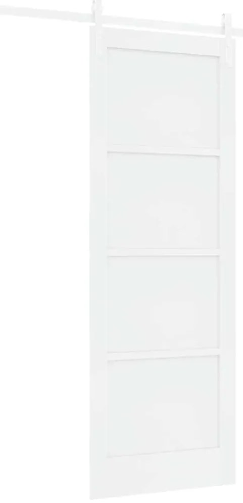 Porta Deslizante vidaXL com Conjunto de Hardware Branca 78x211 cm Made