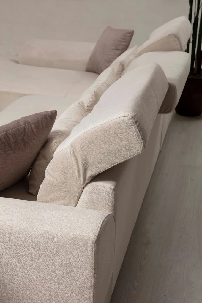 Sofá de Canto Frido – Ecru – 304 cm x 190 cm