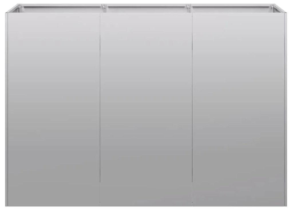 Planter 120x40x80 cm aço galvanizado