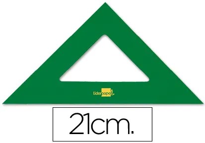 Esquadro 21 cm Plástico Verde