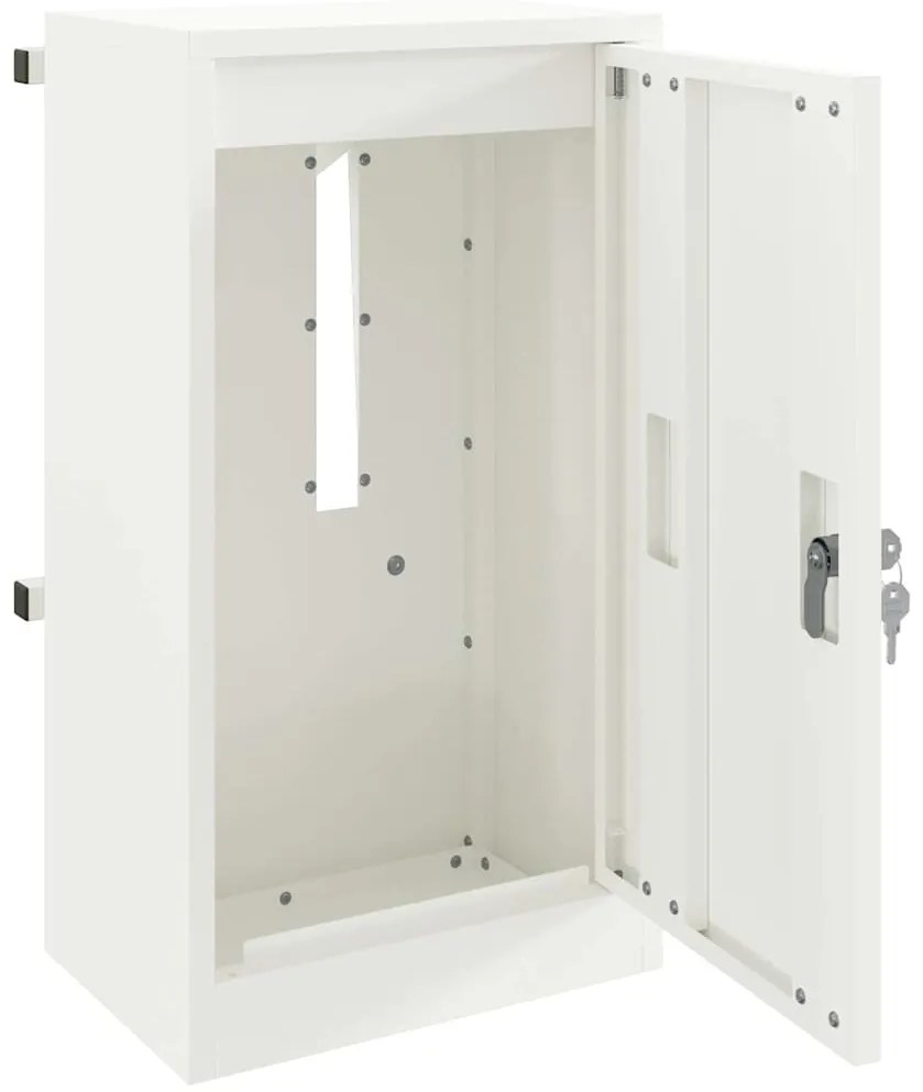 caixa de correio Branco 30 x 23 x 55 cm Aço