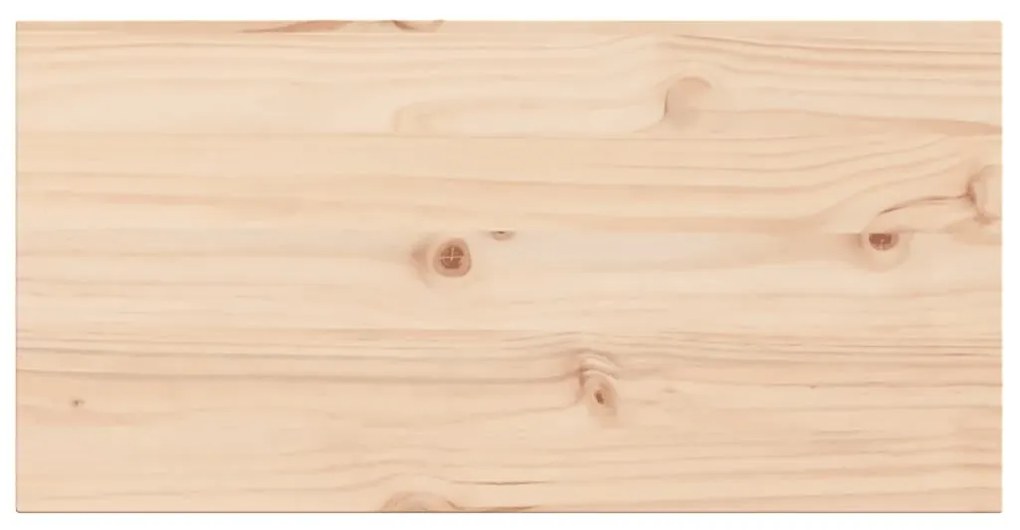 Tampos de mesa retangulares 2 pcs 80x40x2,5 cm pinho maciço