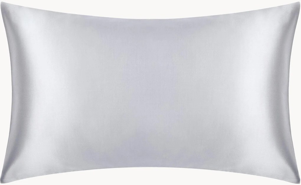 Fronha de almofada em seda Pearl Grey