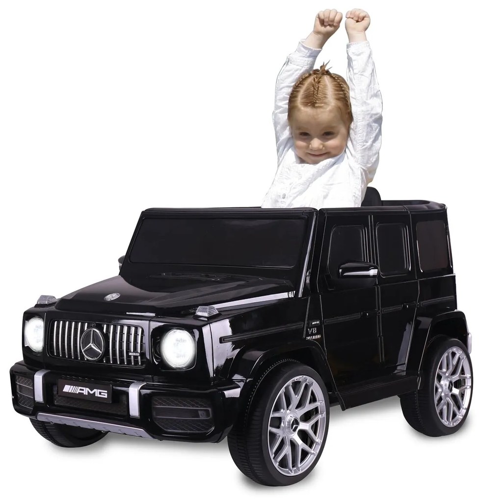 Carro elétrico a bateria infantil Mercedes-Benz AMG G63 preto