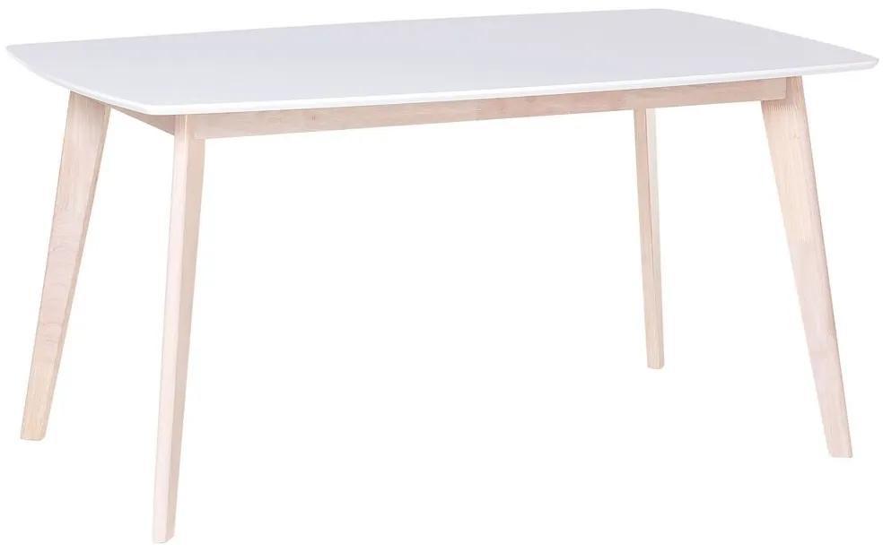 Mesa de jantar branca 150 x 90 cm SANTOS Beliani