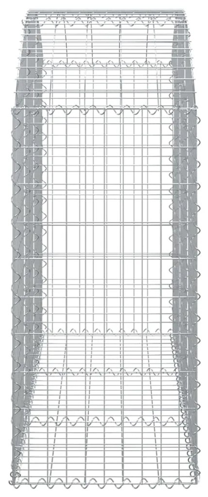 Cesto gabião arqueado 150x50x100/120 cm ferro galvanizado