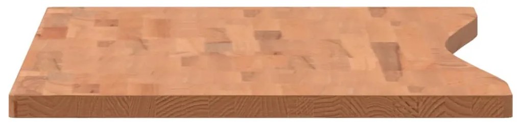 Tampo de secretária 110x(50-55)x2,5 cm madeira de faia maciça