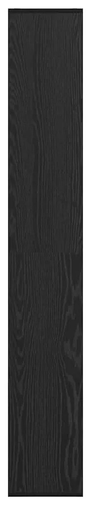 Estante Divisória Carvalho Preto 67x25x161.5 cm Madeira Engenheirada
