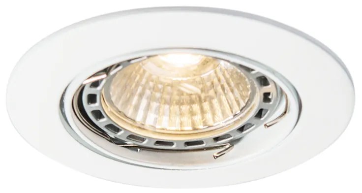 LED Foco embutido inteligente branco inclinável c/ Wifi GU10 - Edu Moderno