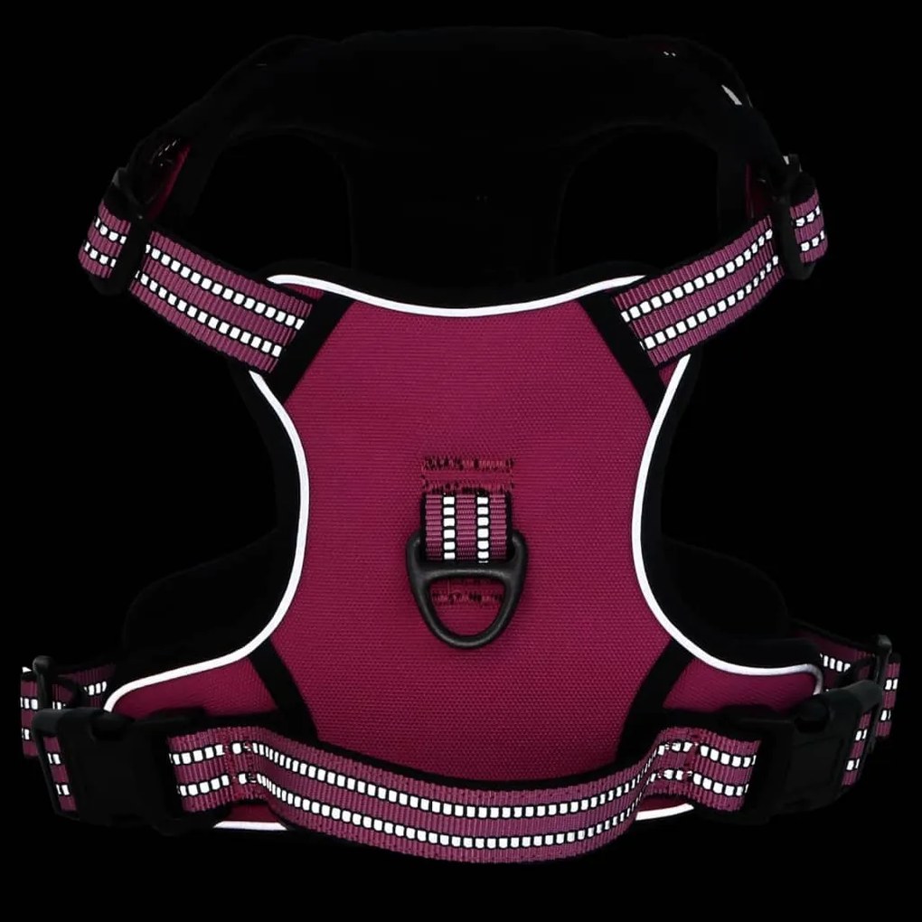Peitoral para cães com trela e coleira ajustável XL rosa