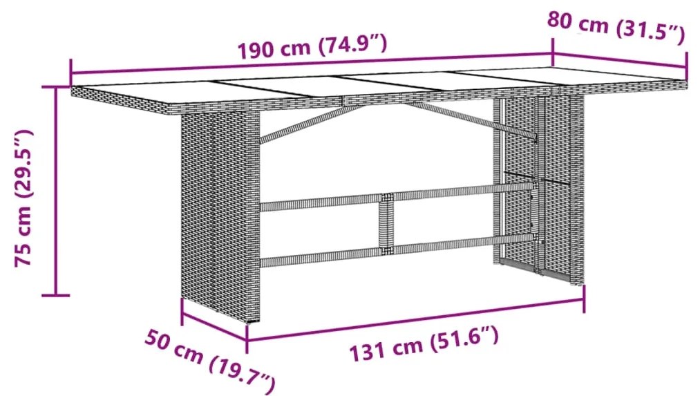 9 pcs conjunto de bistrô p/ jardim c/ almofadões vime PE preto