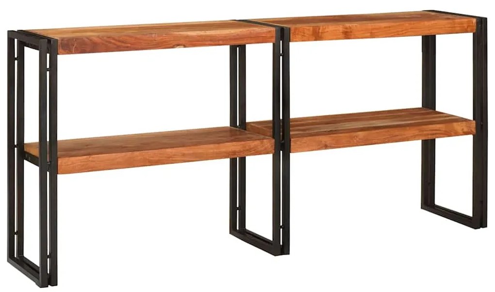 Mesa de Console 160x33x75 cm Acácia Bruta Maciça