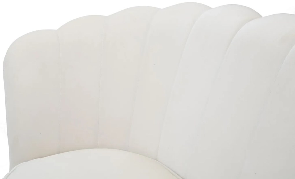 SOFÁ VIENNA 130X74X84 CM BRANCO E DOURADO
