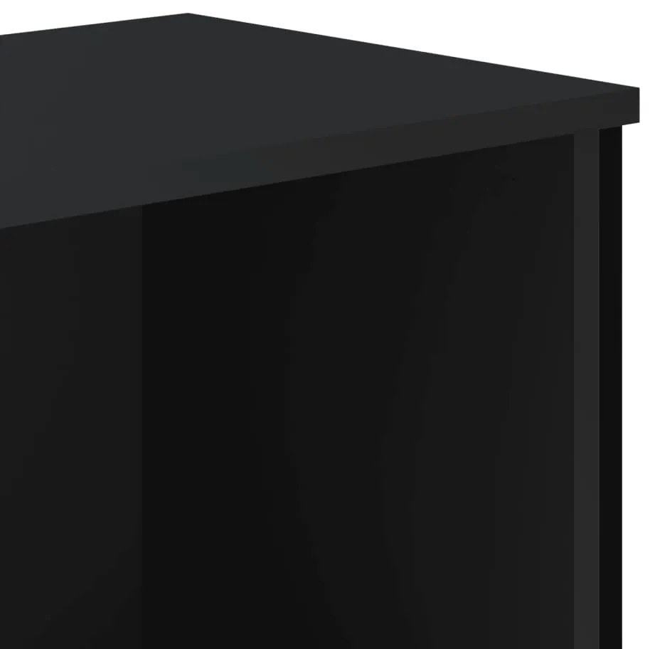 Estante 80x31x137,5 cm derivados de madeira preto