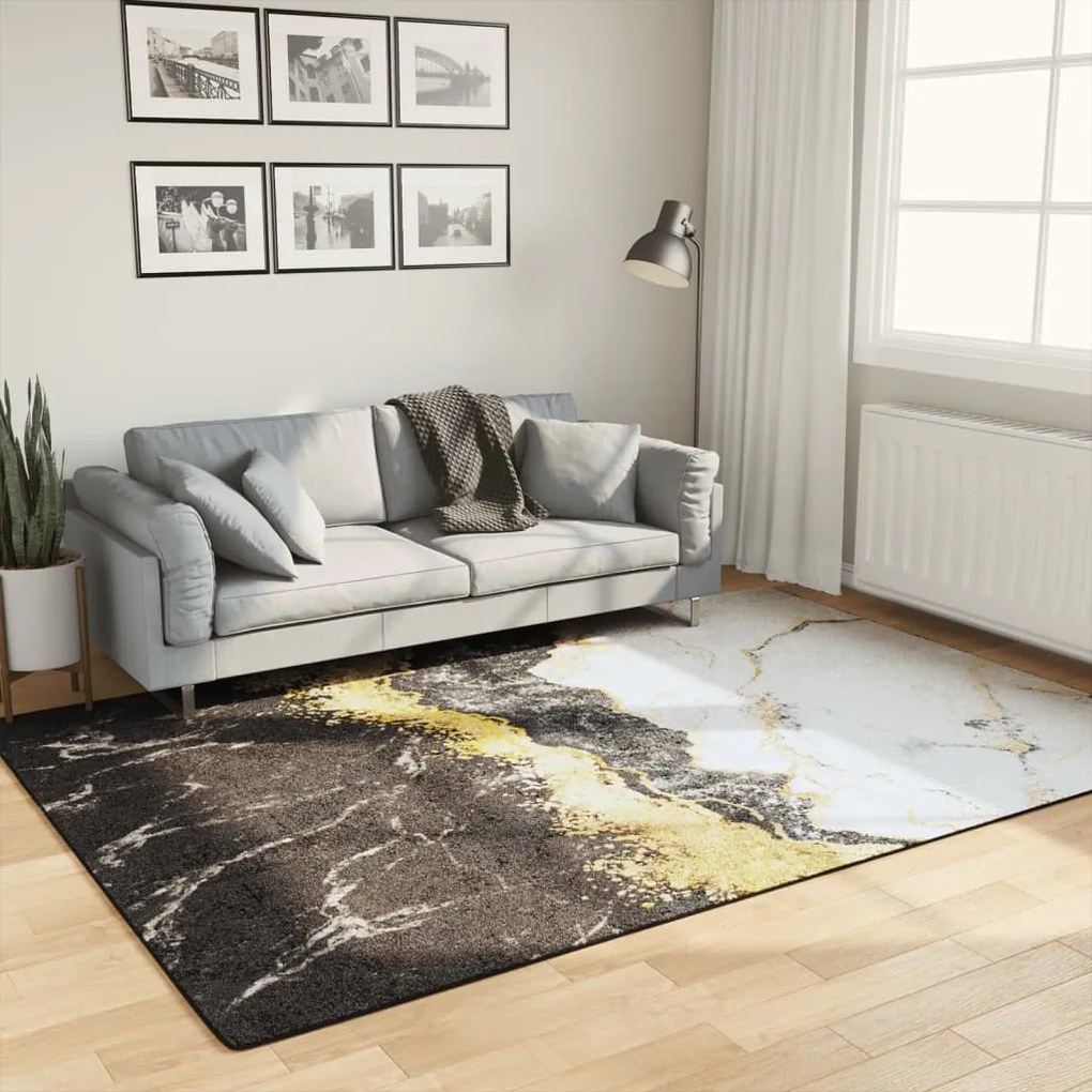 vidaXL Tapete lavável antiderrapante 160x230 cm multicor