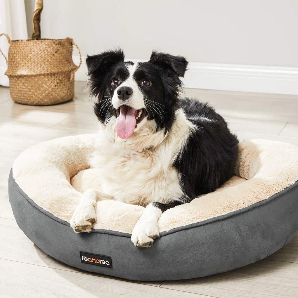 Cama para cães 70 x 18 cm (Ø x A) cinzenta escura