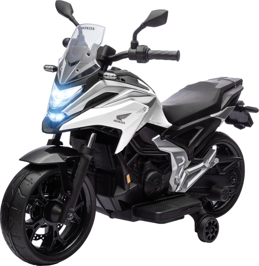 Moto elétrica para crianças 12 V Honda para crianças dos 3 aos 6 anos, com música e faróis brancos