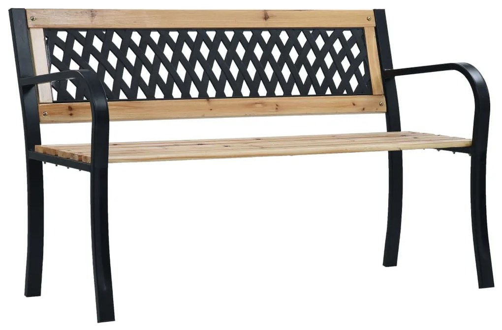 vidaXL Banco de jardim 120 cm madeira