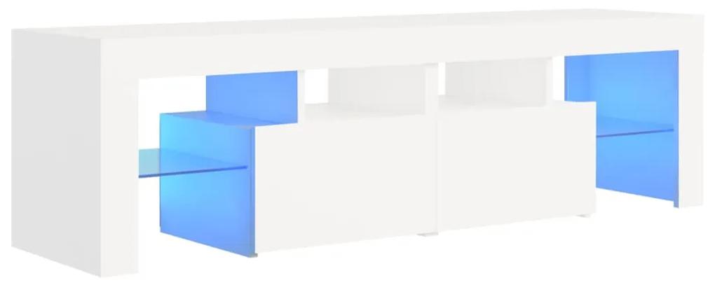 Móvel de TV Luna com luzes LED de 140cm - Branco - Design Moderno