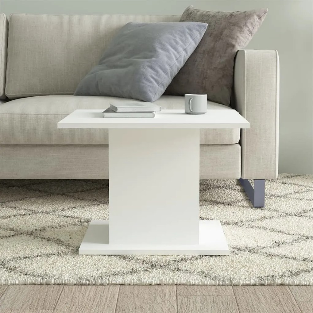 Mesa de centro 55,5x55,5x40 cm derivados de madeira branco