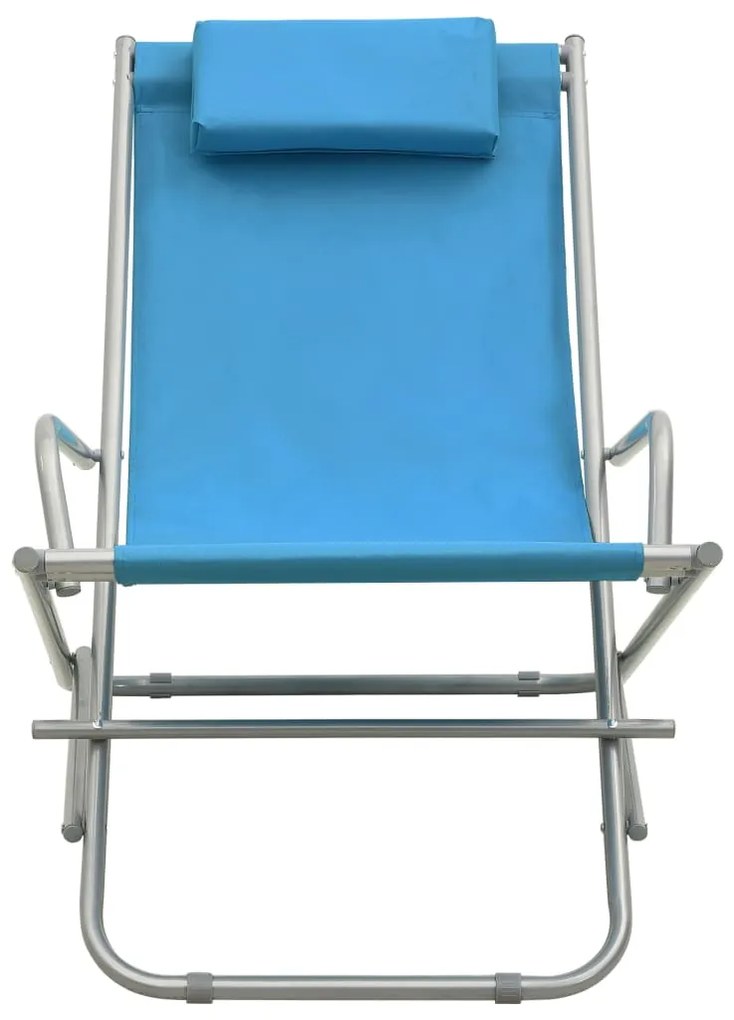 Cadeiras de baloiço 2 pcs aço azul