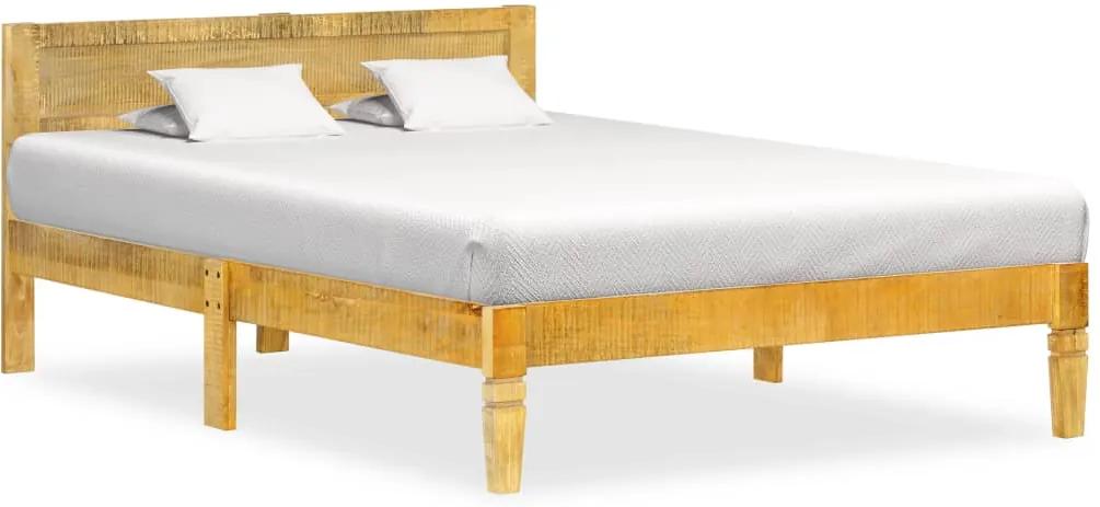 Estrutura de cama 120 cm madeira de mangueira maciça