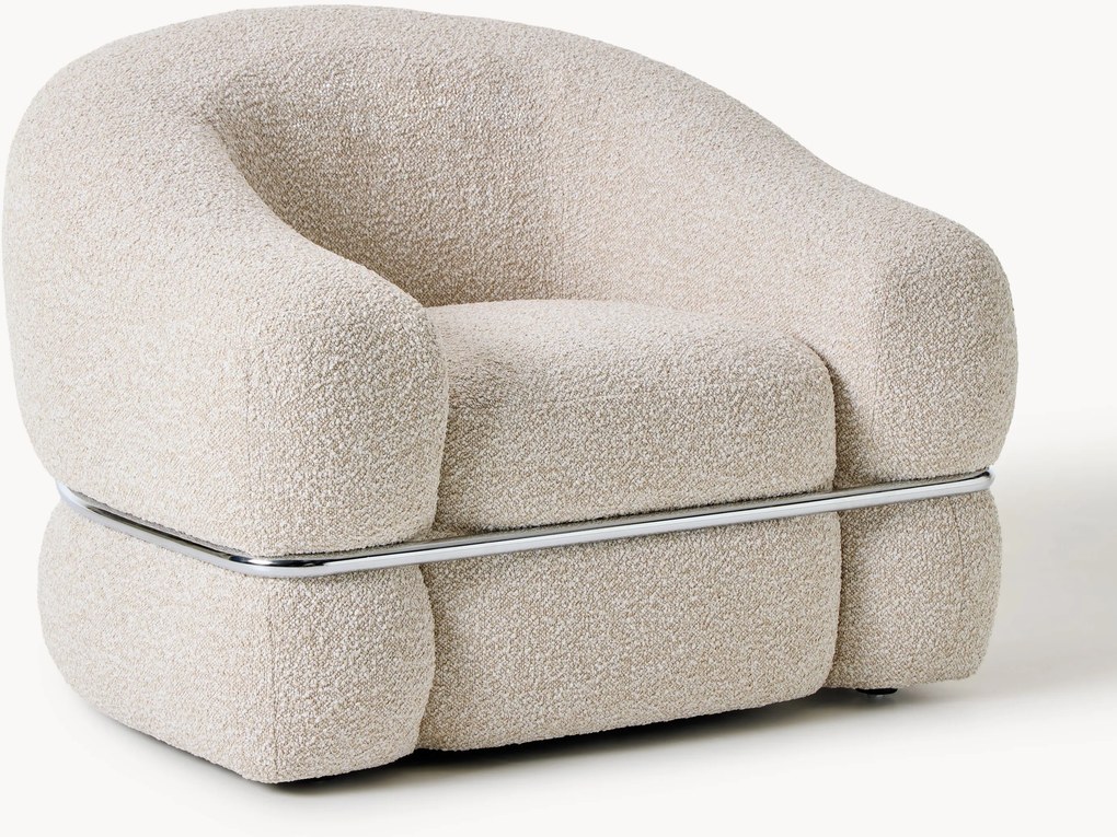 Poltrona em bouclé Wilma