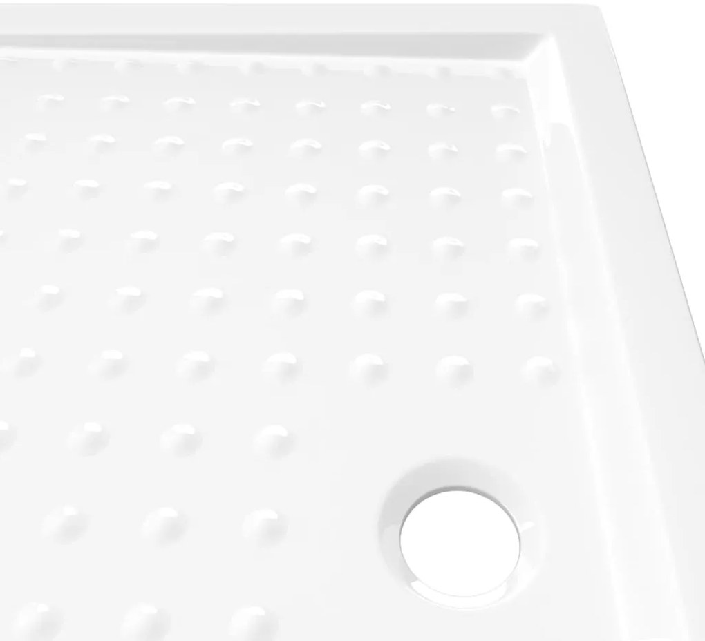 Base de chuveiro com pontos 80x100x4 cm ABS branco