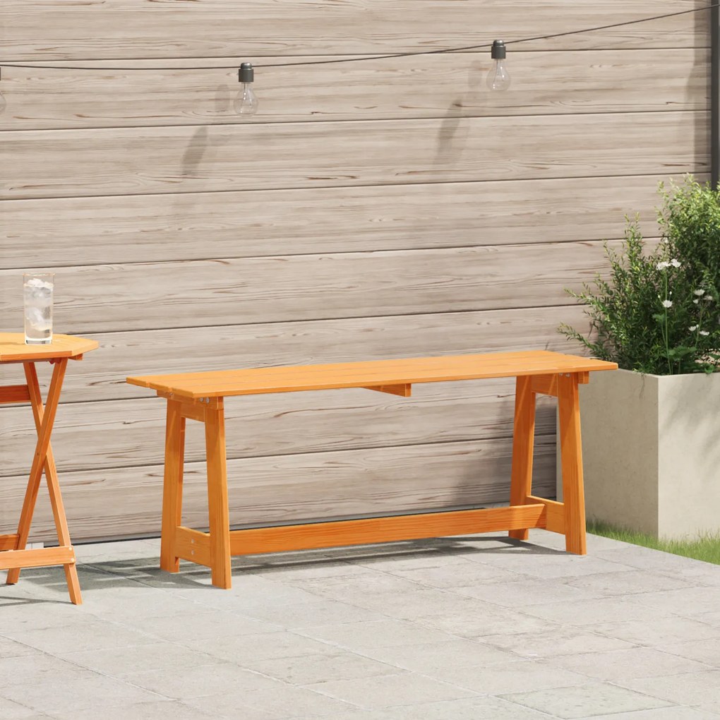 Banco de Exterior vidaXL Acácia 119x35x47 cm Madeira Sólida de Pinho