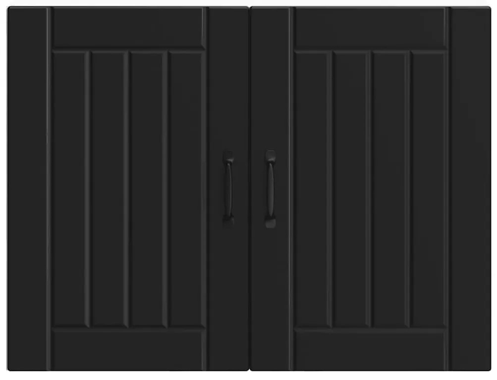 Armário de parede da cozinha Lucca derivados de madeira preto