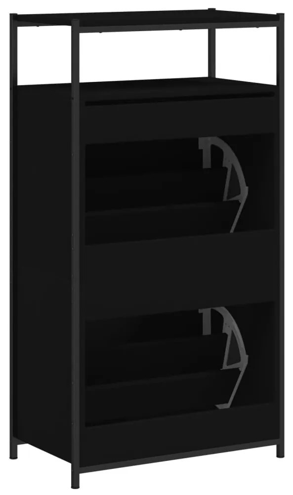 Sapateira 60x34x112 cm derivados de madeira preto