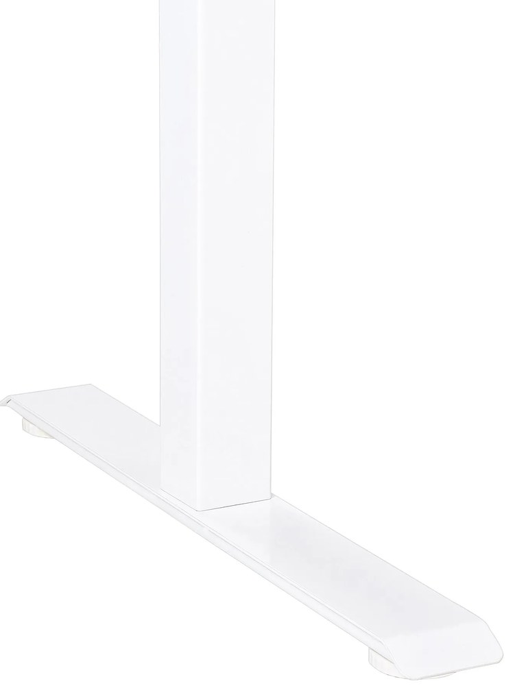 Secretária elevatória eletricamente ajustável branca 180 x 80 cm DESTINES Beliani