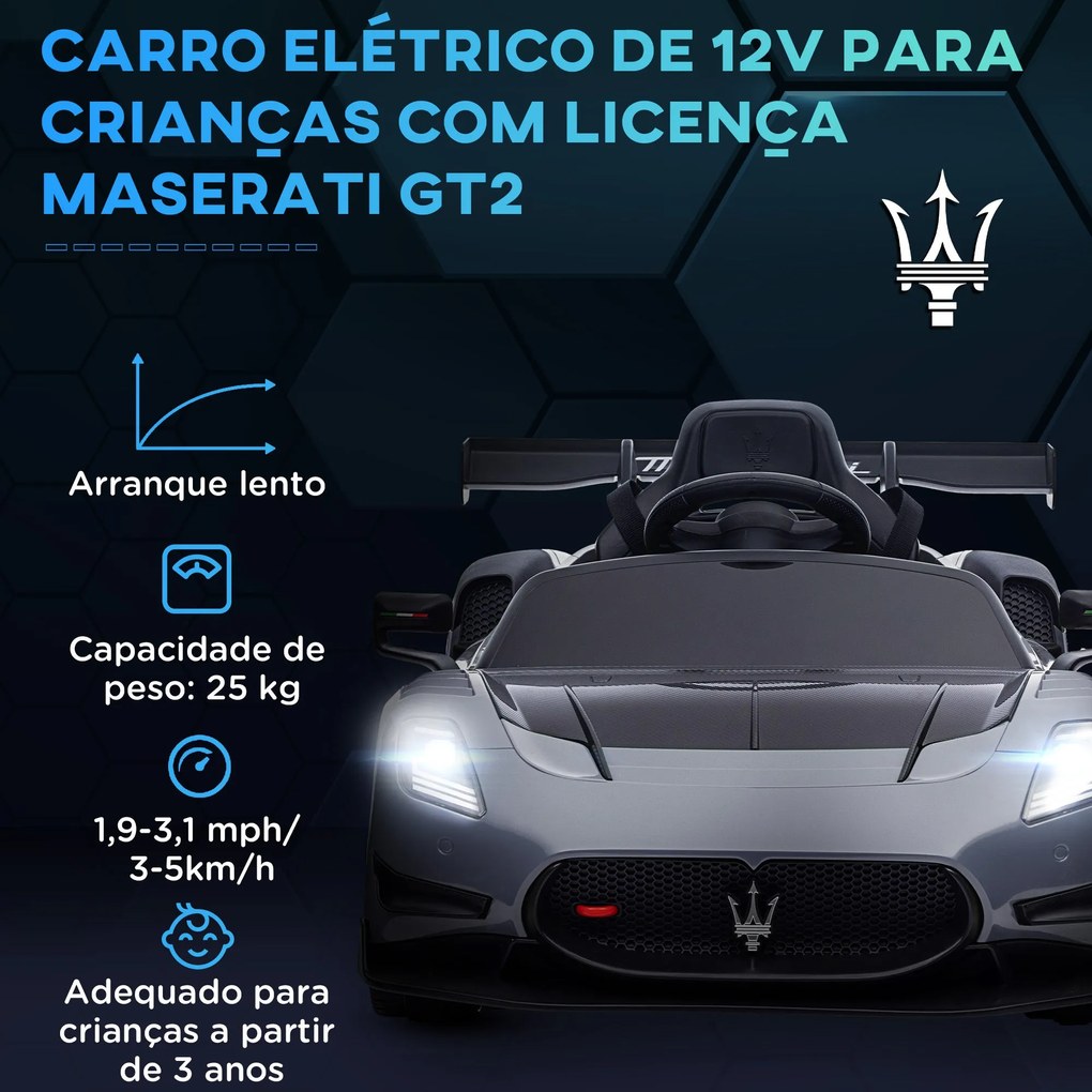 AIYAPLAY Carro Elétrico para Crianças acima de 3 Anos Carro Maserati G