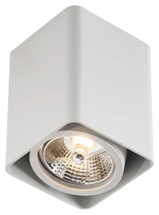 Foco de superfície de design branco GU10 70mm giratório e inclinável - Vox Design