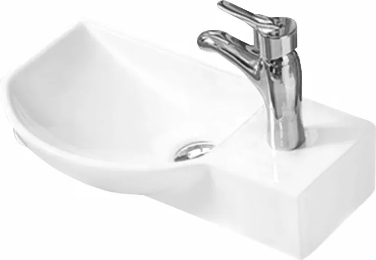 Mexen Hugo lavatório de bancada esquerdo 45 x 24 cm, branco - 21254500L