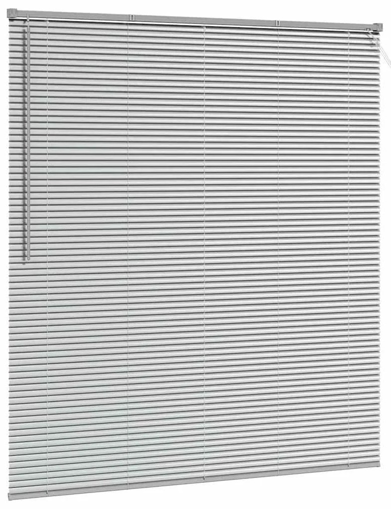 Persiana de Janela com cortinas Outros Manual Prata 80 x 130 cm Alumín
