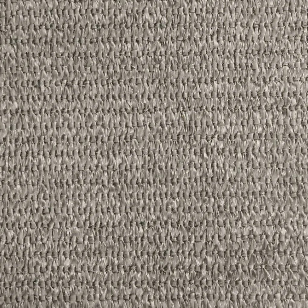 Para-sol estilo vela triangular 160g/m² 5x5x6m PEAD cinza-claro
