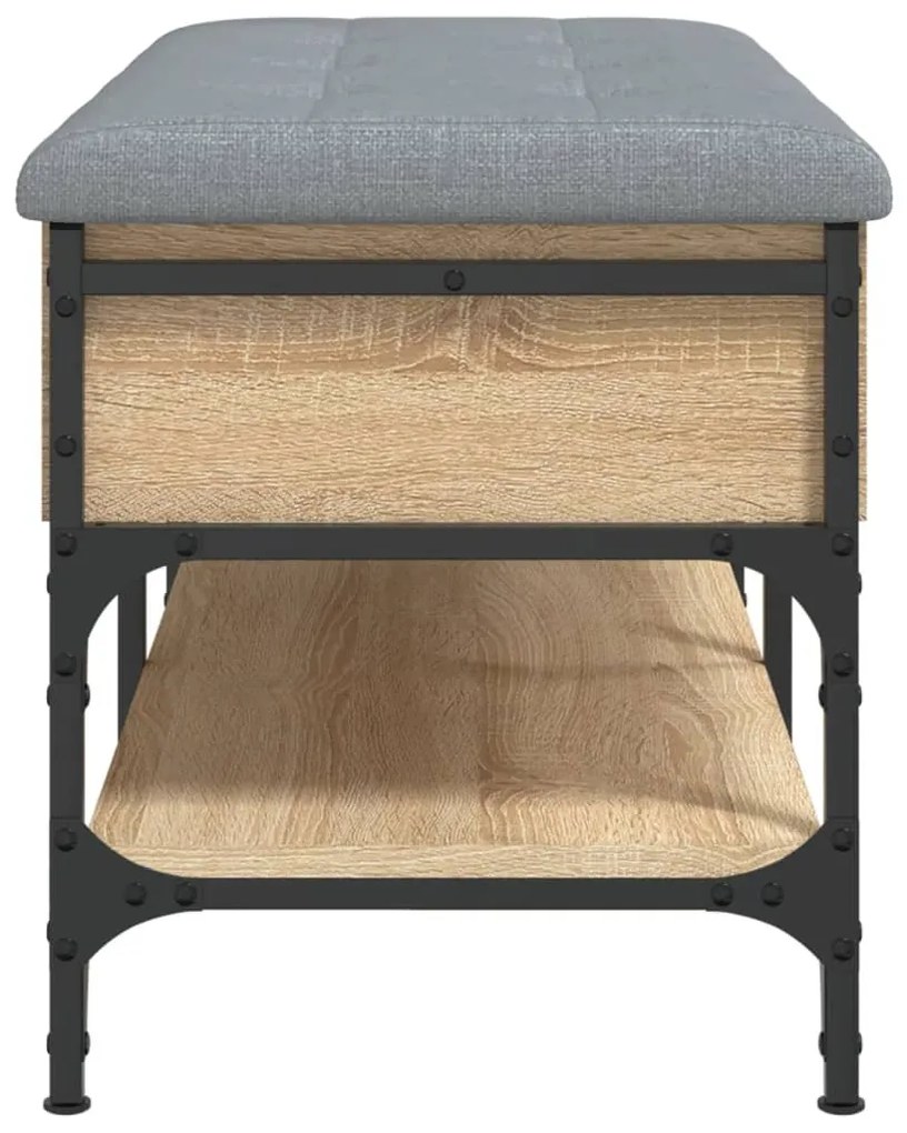 Banco sapateira 82x42x45 cm derivados madeira carvalho sonoma