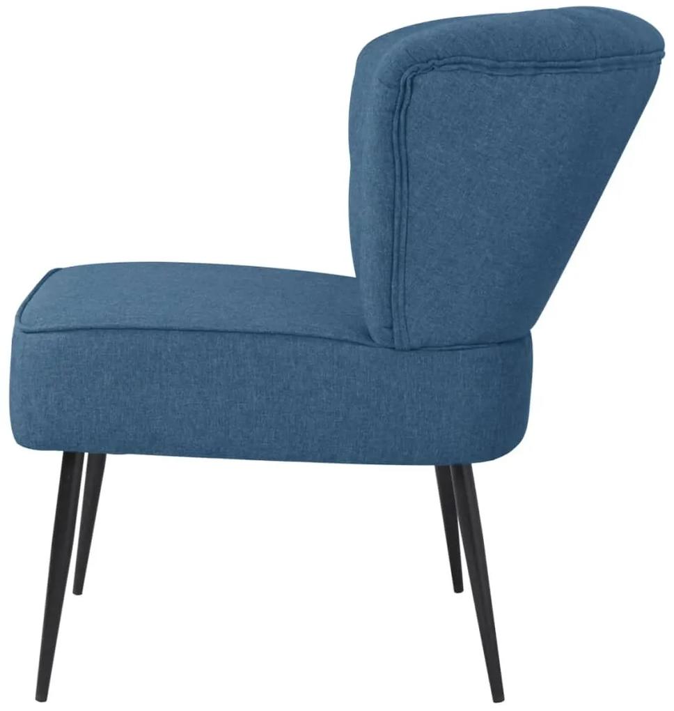 Cadeira de cocktail tecido azul