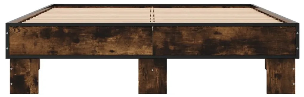 Estrutura de cama 135x190 cm derivados madeira/metal