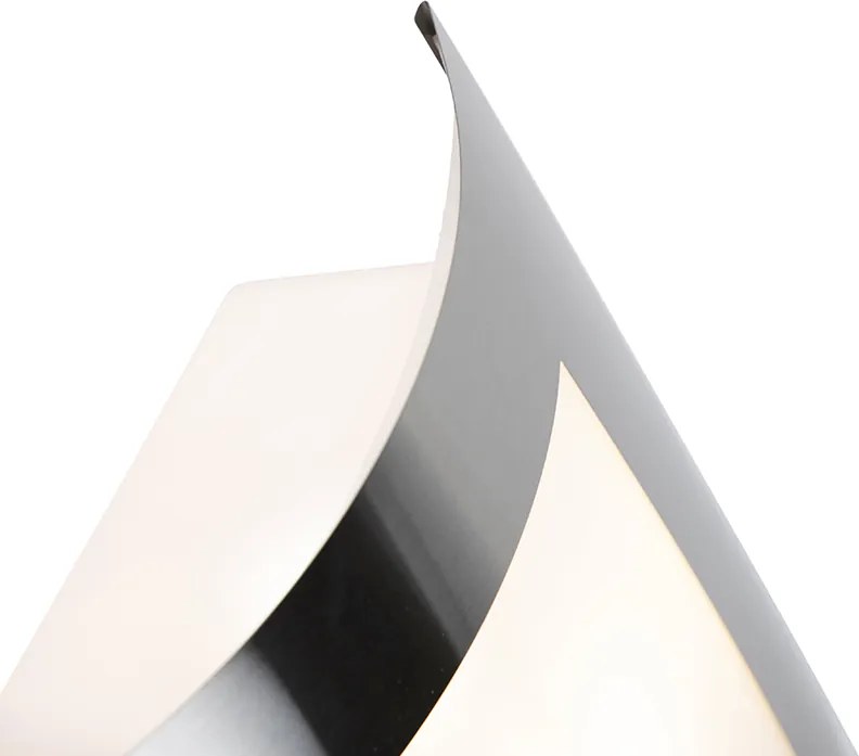 Candeeiro de parede exterior em aço IP44 sensor crepuscular - Emmerald