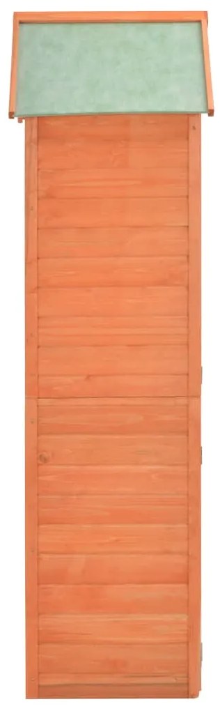 Abrigo de arrumação para jardim 71x60x213 cm madeira