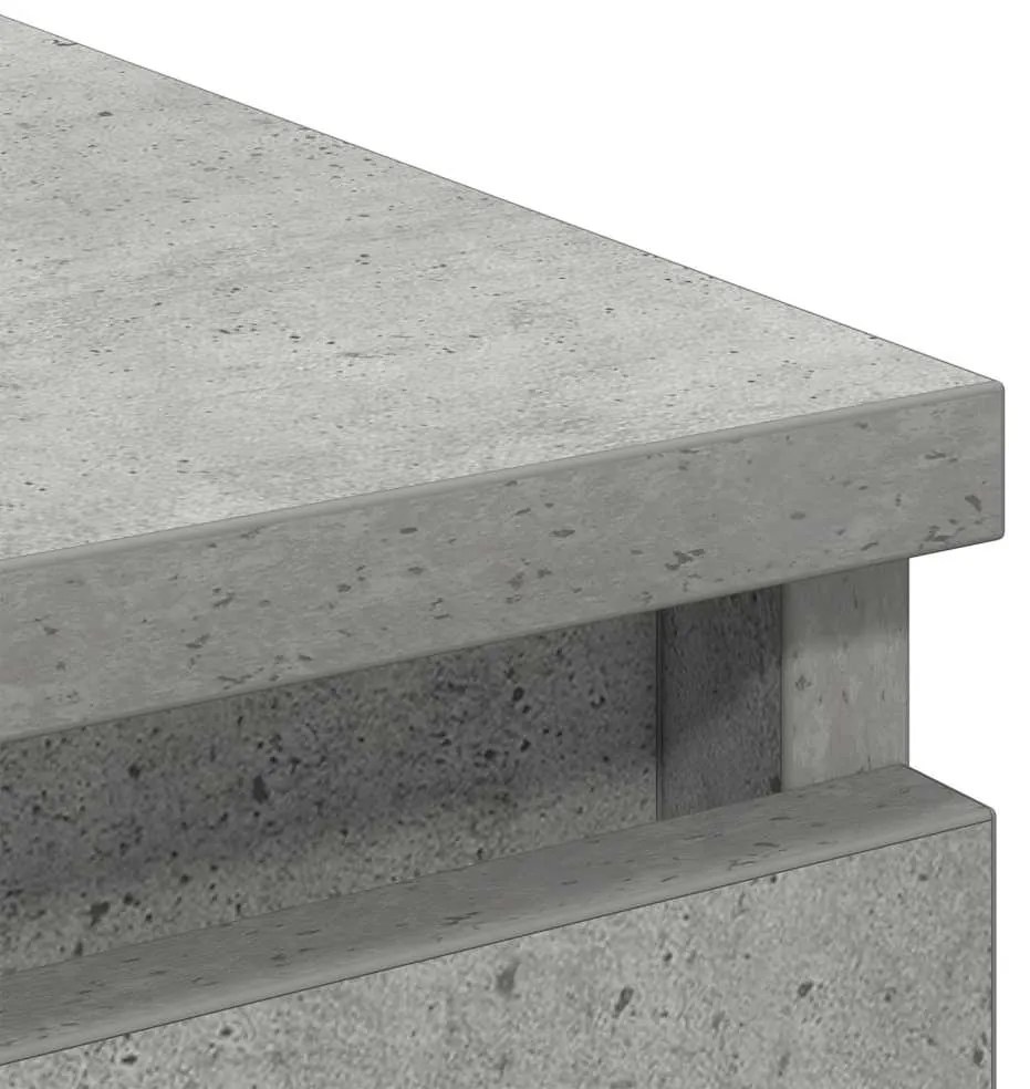 Aparador 80x35x76 cm derivados de madeira cinzento cimento