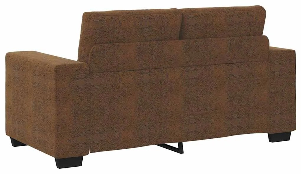 Sofá Loveseat vidaXL Castanho 120 cm em Pele Sintética