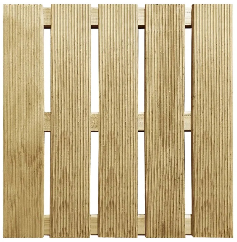 Ladrilhos de pavimento 6 pcs 50x50 cm madeira verde